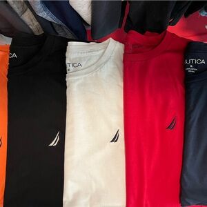 Nautica Men's T-Shirts - Red, White, Black, Orange, Navy